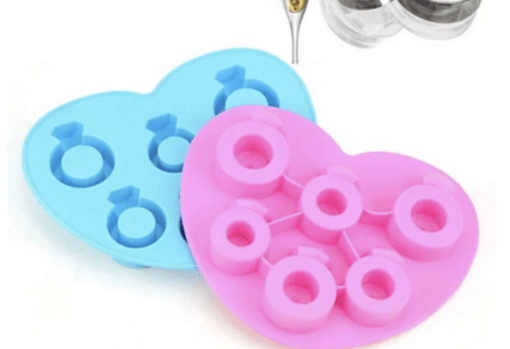 Diamond Ring Silicone Mold for DIY Ice Cream, Fudge, Cake, Chocolate, Soap - Creative Kitchen Tool for Handmade Crafts and Cold Whiskey - Image 2